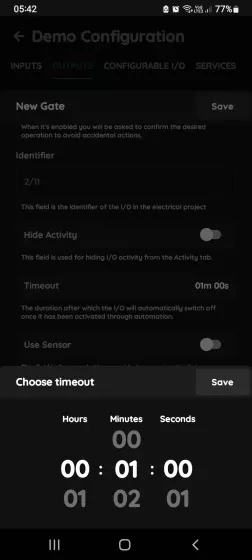 Choose a timeout - Gate
