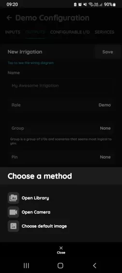 Change photo - Irrigation